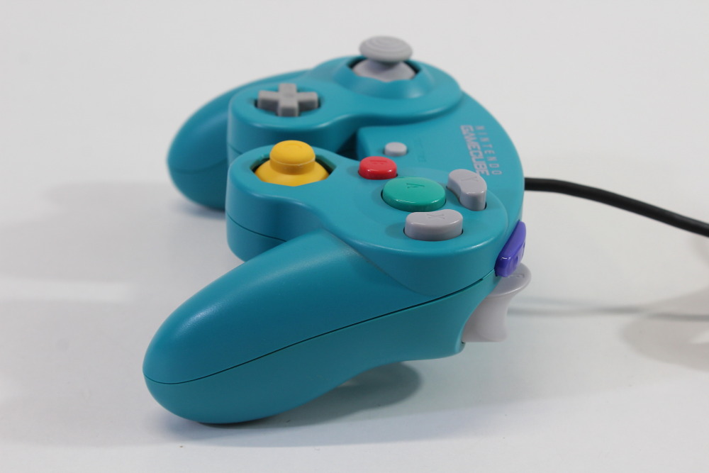 Official Nintendo Gamecube Controller Emerald Blue Teal OEM GC (A) Nintendo Gamecube GC