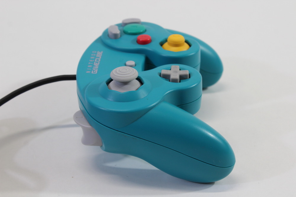 Official Nintendo Gamecube Controller Emerald Blue Teal OEM GC (A) Nintendo Gamecube GC