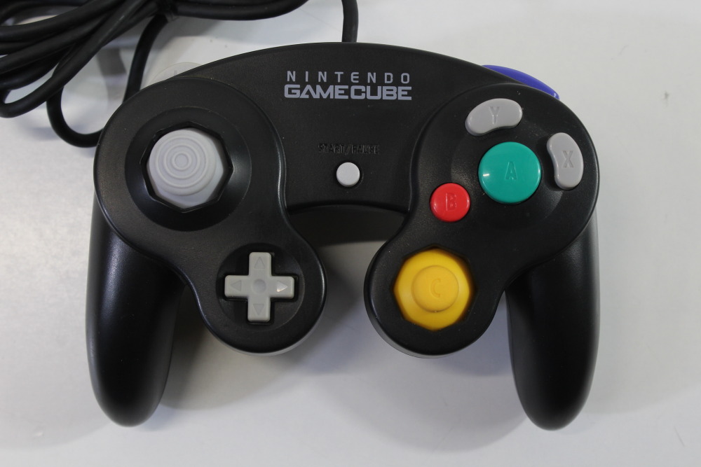 Official Nintendo Gamecube Controller Jet Black T3 OEM GC (B) Nintendo Gamecube GC