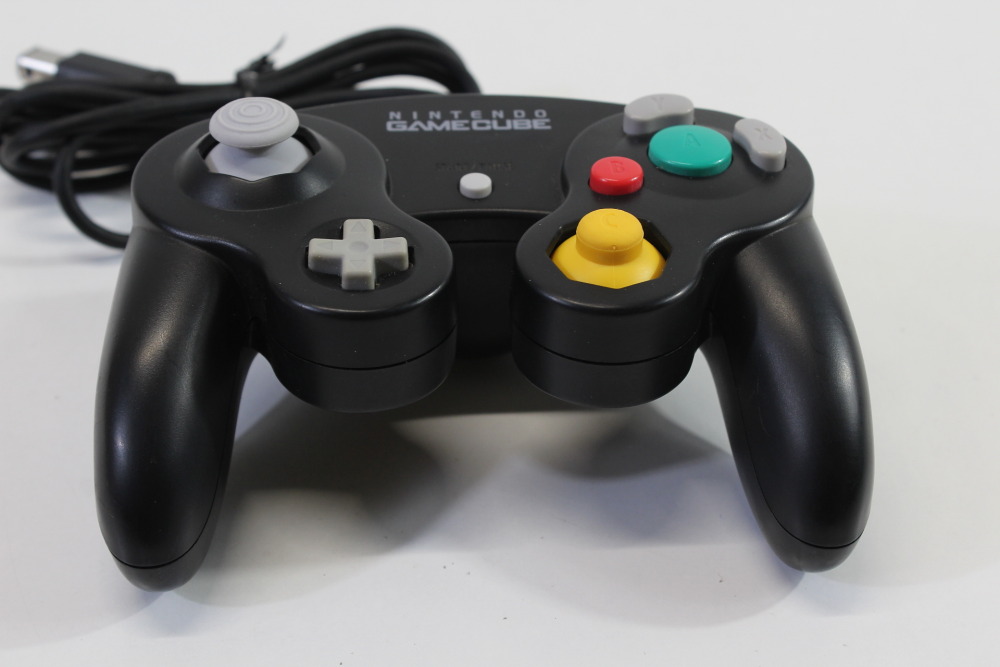 Official Nintendo Gamecube Controller Jet Black T3 OEM GC (B) Nintendo Gamecube GC