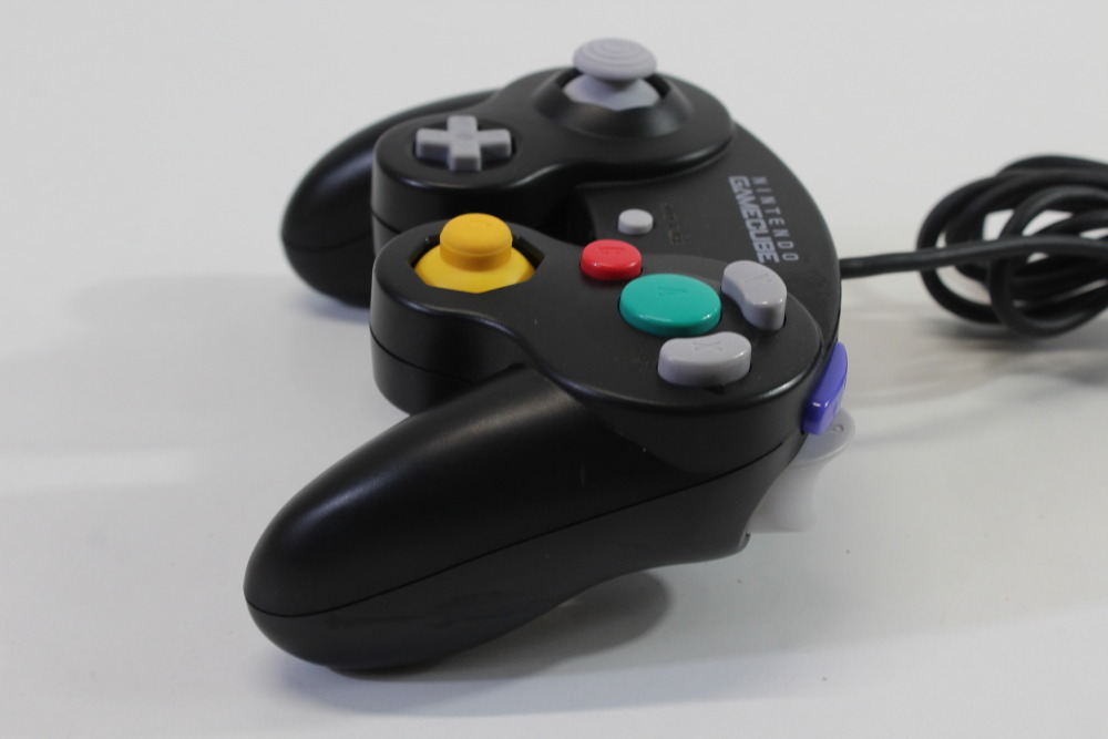 Official Nintendo Gamecube Controller Jet Black T3 OEM GC (A) Nintendo Gamecube GC