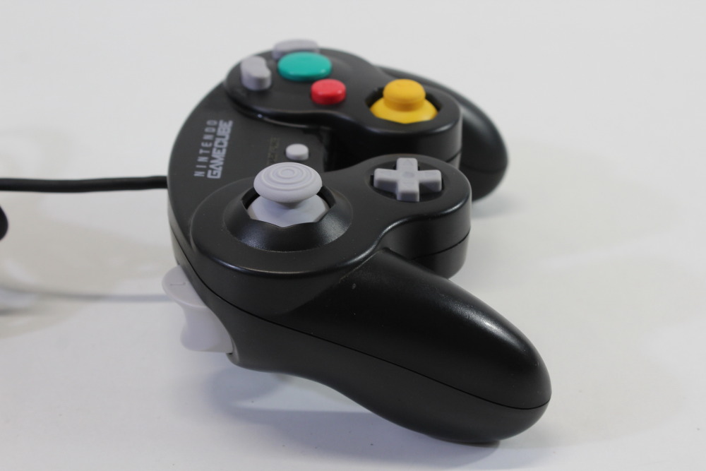 Official Nintendo Gamecube Controller Jet Black T3 OEM GC (A) Nintendo Gamecube GC