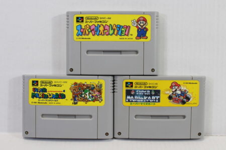 Lot of 3 Super Mario Kart World Collection / All-Stars (B) Nintendo Super Famicom SFC