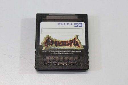 Official Nintendo GameCube Memory Card 59 Blocks Clear Black Pokemon Colosseum OEM DOL-008 (B)