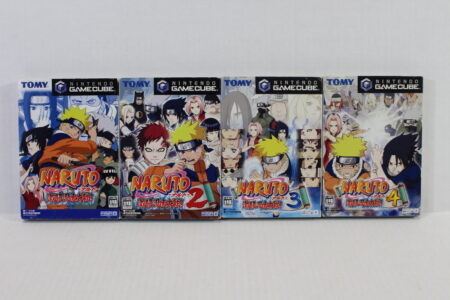 Lot of 4 NARUTO Gekitou Ninja Taisen Wars 1 2 3 4 CIB (B) Nintendo GameCube GC