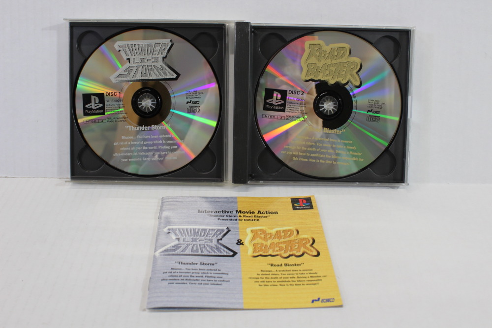Thunder Storm LX-3 & Road Blaster CIB (B) SONY PlayStation 1 PS1