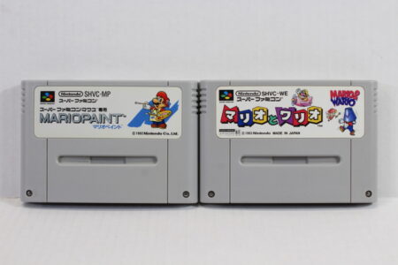 Lot of 2 Mario & Wario / Mario Paint (B) Nintendo Super Famicom SFC