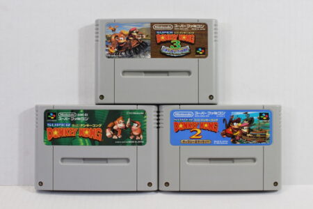 Lot of 3 Super Donkey Kong Country 1 2 3 (A) Nintendo Super Famicom SFC