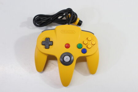 Official Nintendo 64 Controller Yellow 9.5/10 Tight Stick N64 (A)