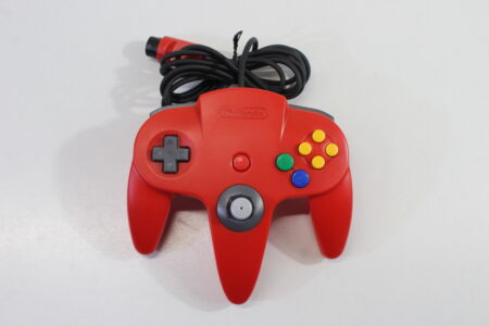 Official Nintendo 64 Controller Red 9.5/10 Tight Stick N64 (A)