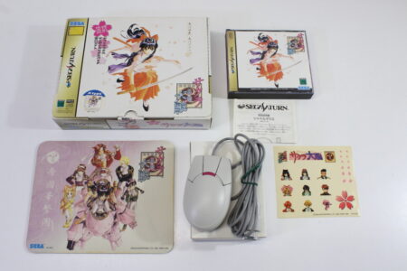 Sakura Wars Taisen Limited Edition Boxed Shuttle Mouse & Pad A type (B) SEGA Saturn SS