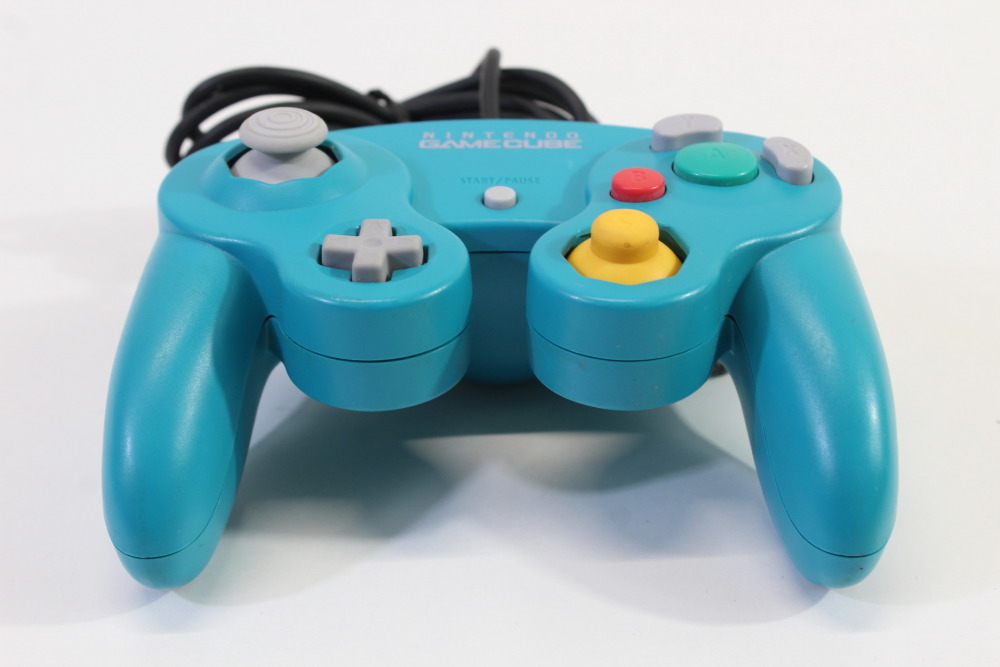 Official Nintendo Gamecube Controller Emerald Blue Teal OEM GC (B) Nintendo Gamecube GC