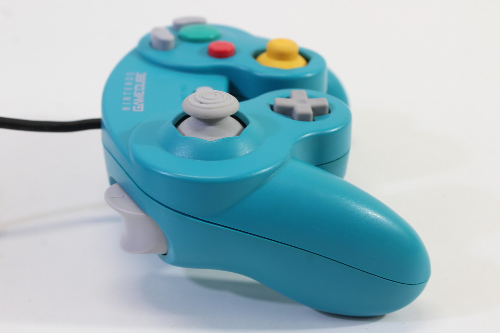 Official Nintendo Gamecube Controller Emerald Blue Teal OEM GC (B) Nintendo Gamecube GC