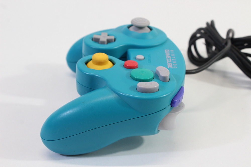 Official Nintendo Gamecube Controller Emerald Blue Teal OEM GC (B) Nintendo Gamecube GC