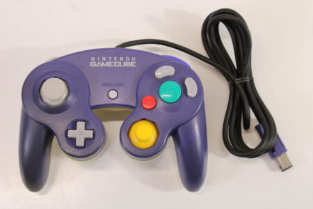 Nintendo Gamecube Controller Indigo Purple x Clear Discolored (C) GC