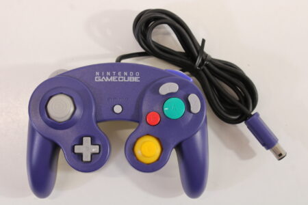 Nintendo Gamecube Controller Indigo Purple x Clear Discolored (B) GC