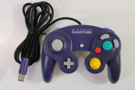 Nintendo Gamecube Controller Indigo Purple x Clear Discolored (C) GC