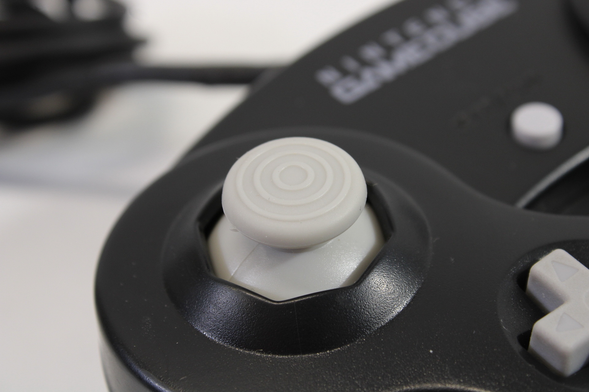 Official Nintendo Gamecube Controller Jet Black Cord Damage GC (D)