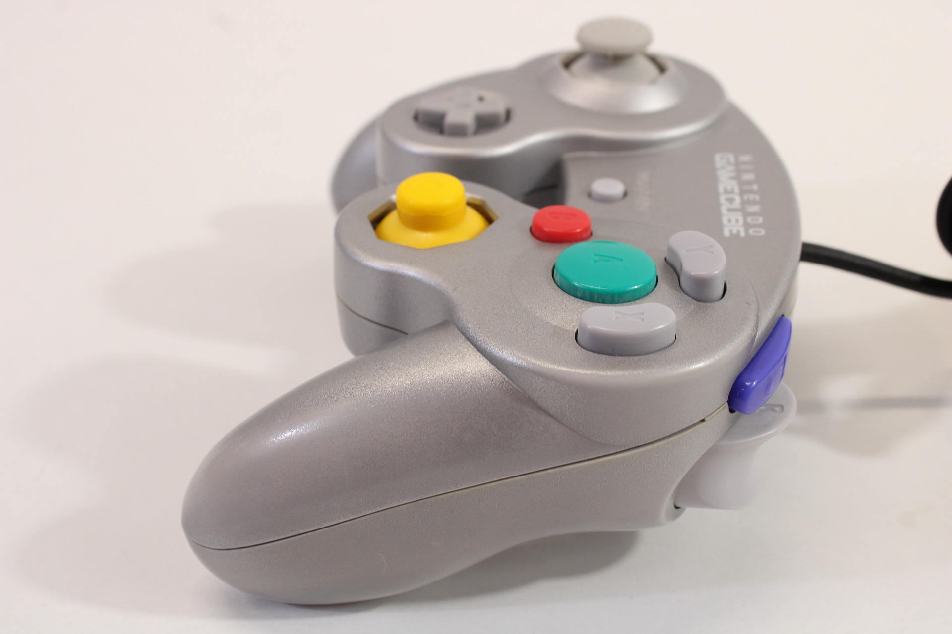 Official Nintendo Gamecube Controller Platinum Silver Cosmetic Wears GC (B) Nintendo GameCube GC