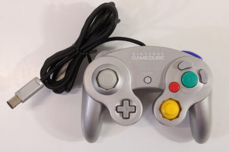 Official Nintendo Gamecube Controller Platinum Silver Cosmetic Wears GC (B) Nintendo GameCube GC