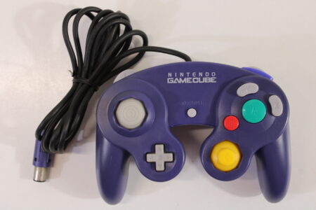 Official Nintendo Gamecube Controller Indigo Purple Discolored GC (C)