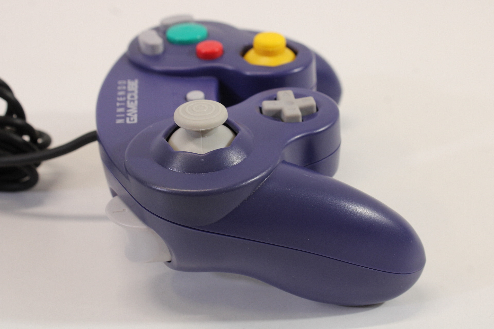 Official Nintendo Gamecube Controller Indigo Purple Discolored GC (C)