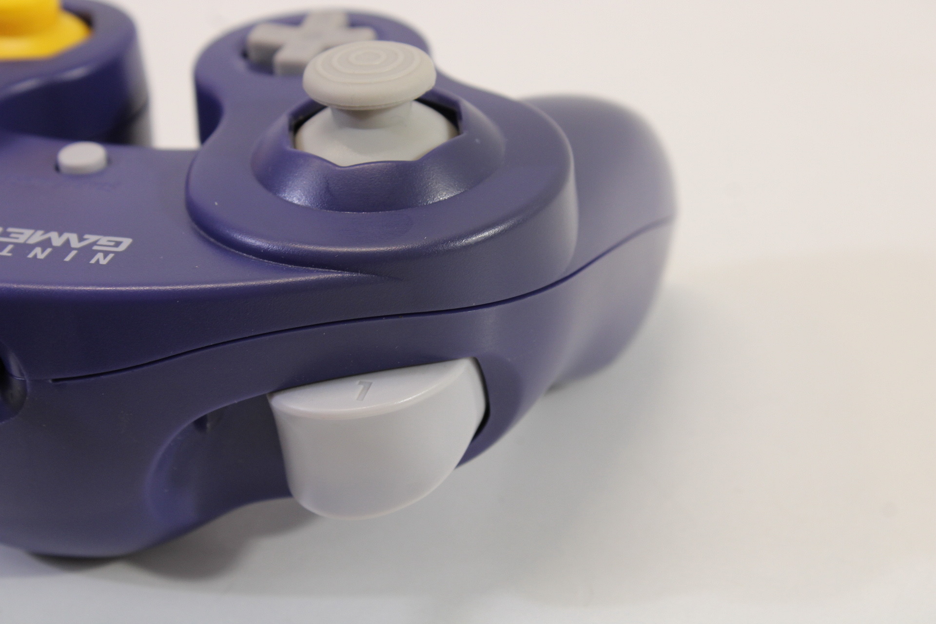 Official Nintendo Gamecube Controller Indigo Purple Discolored GC (C)