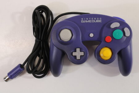 Official Nintendo Gamecube Controller Indigo Purple Discolored GC (C)