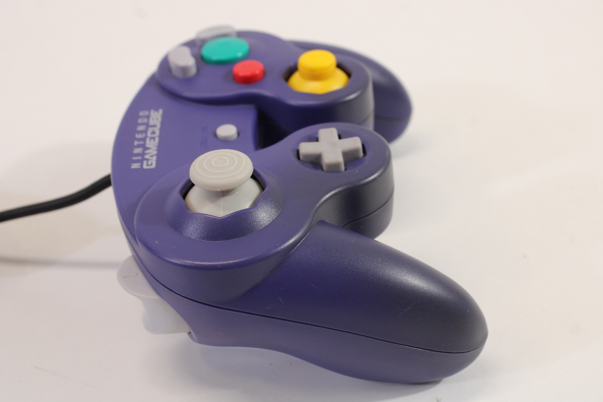 Official Nintendo Gamecube Controller Indigo Purple Discolored GC (C)