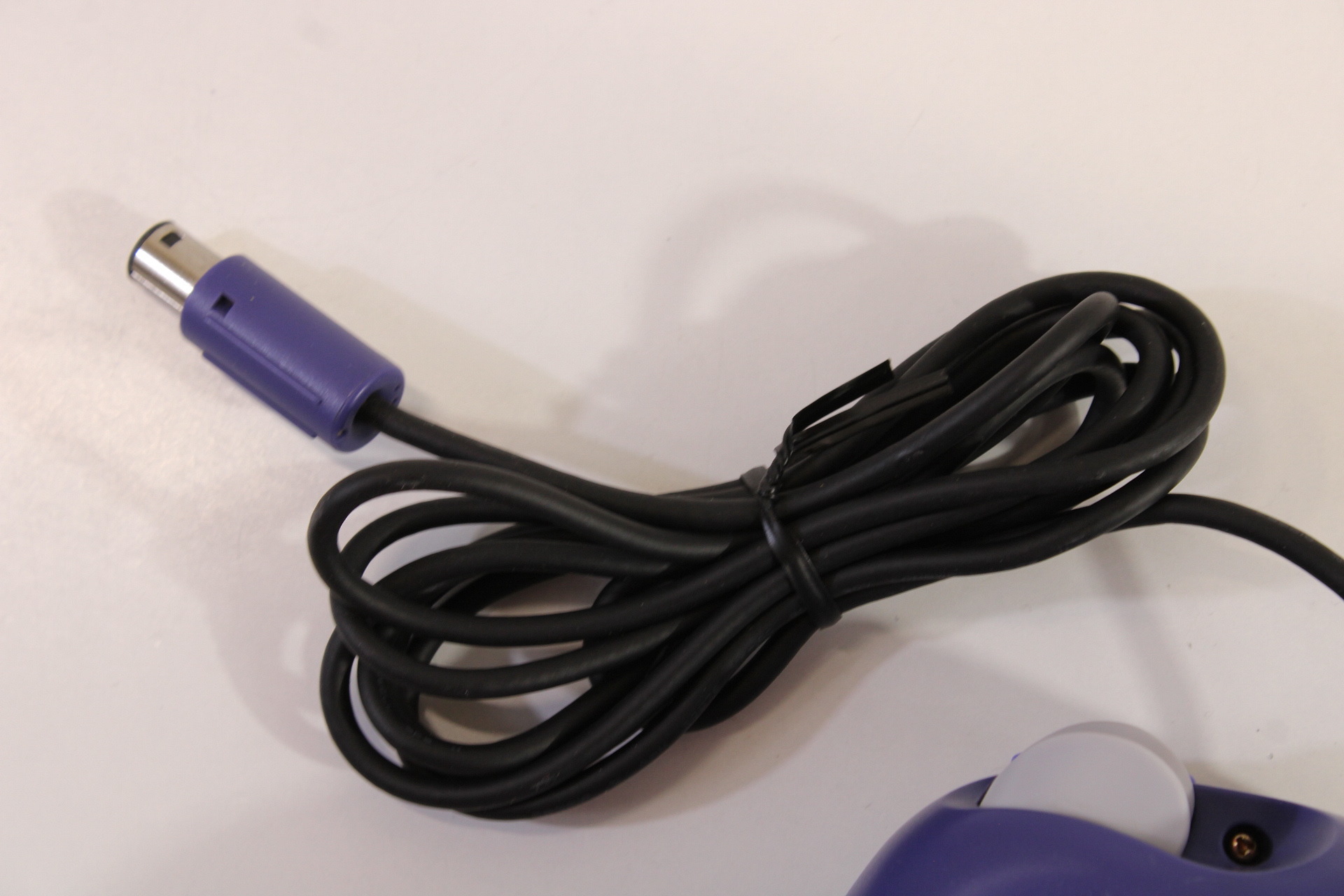 Official Nintendo Gamecube Controller Indigo Purple Discolored GC (C)