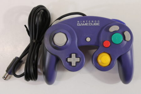 Official Nintendo Gamecube Controller Indigo Purple Discolored GC (C)
