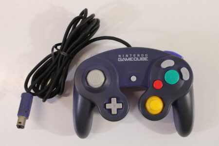 Official Nintendo Gamecube Controller Indigo Purple Discolored GC (C)