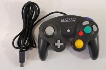 Official Nintendo Gamecube Controller Indigo Purple Discolored GC (C)