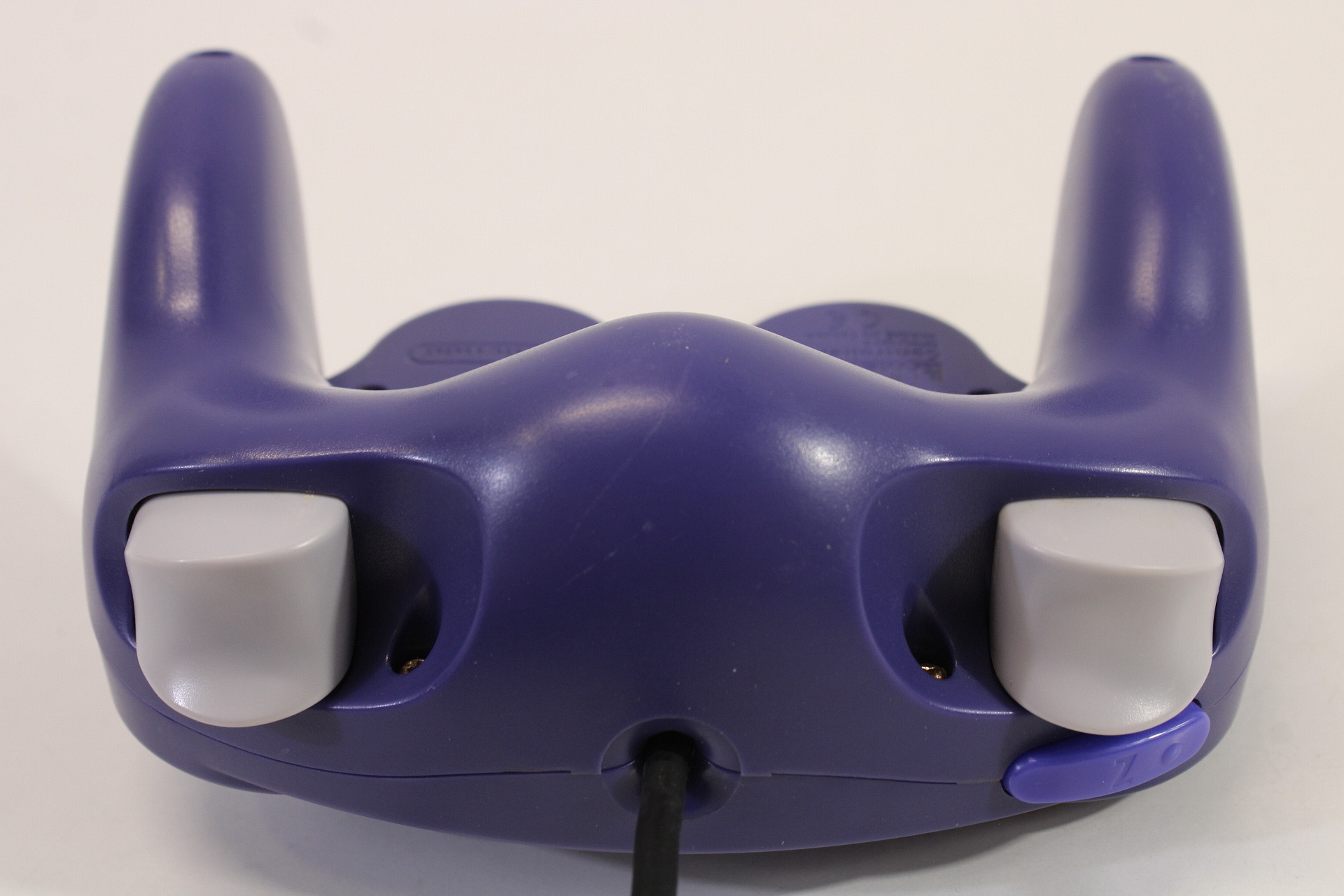 Official Nintendo Gamecube Controller Indigo Purple Cord Damage GC (D)