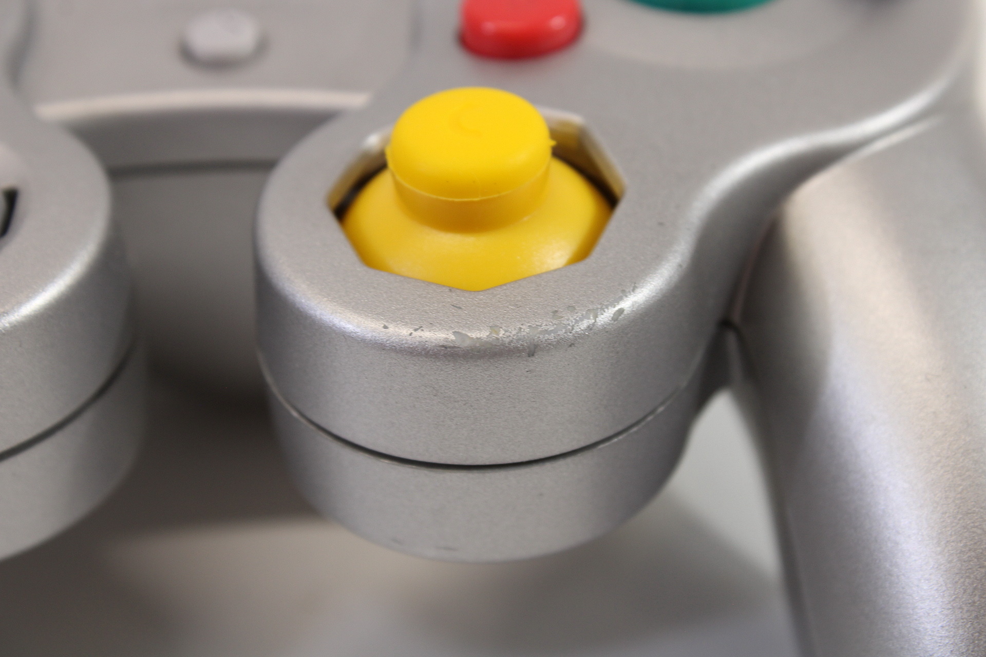 Official Nintendo Gamecube T3 Controller Platinum Silver Cosmetic Wears GC (B) Nintendo GameCube GC