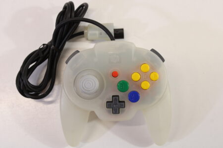 Hori Pad Mini Nintendo 64 Controller Clear Snow White N64 (B)