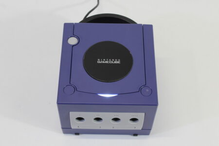 Nintendo GameCube Console Only Indigo Purple DOL-001 GC Play US Region Games White LED (A)