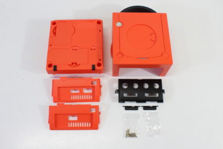Nintendo GameCube Console Warm Red x Black Replacement Shell for DOL-001 or DOL-101 (NEW) Nintendo GameCube GC
