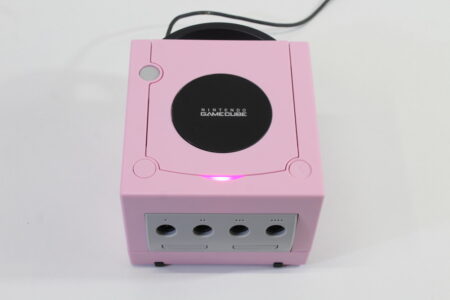 Nintendo GameCube Console Only Pastel Pink DOL-001 GC Play US Region Games Pink LED (A)