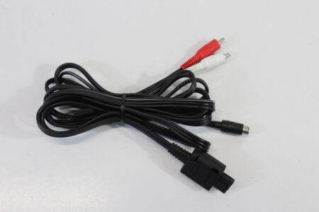 Official Nintendo S-Video Cable OEM Black Plug for Super Famicom / Nintendo 64 / GameCube SFC (B)