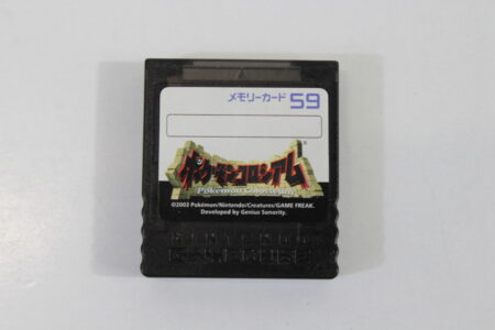 Official Nintendo GameCube Memory Card 59 Blocks Clear Black Pokemon Colosseum OEM DOL-008 (A)