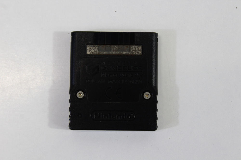 Official Nintendo GameCube Black Memory Card 251 Blocks OEM DOL-014 (B)