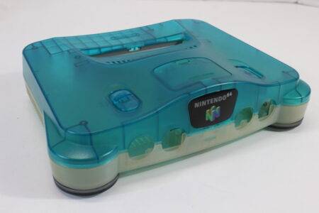 Nintendo 64 Toys R' Us Limited Clear Blue x Clear Console OEM Replacement Shell (C Discolored) Nintendo 64 N64