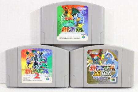 Lot of 3 Pokemon Stadium 1 2 Gold & Silver (B) Nintendo 64 N64