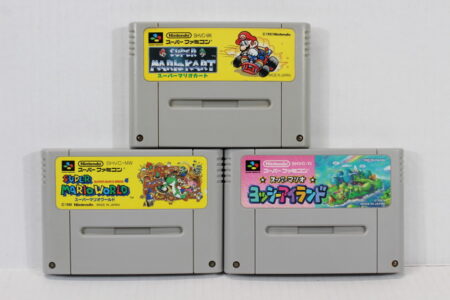 Lot of 3 Super Mario Kart World Yoshi's Island (B) Nintendo Super Famicom SFC