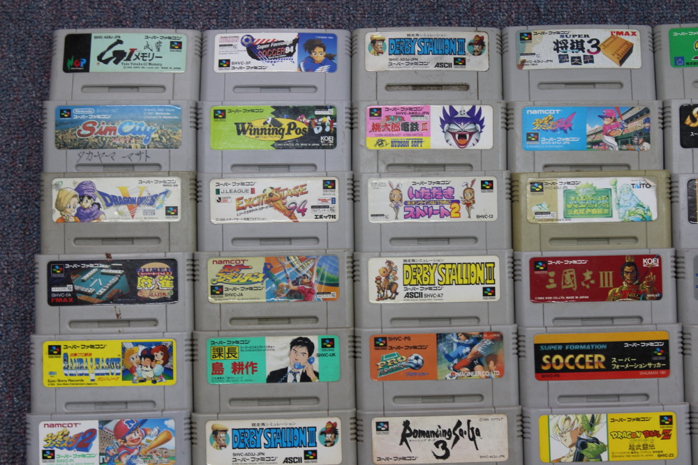 Wholesale Lot of 80 Nintendo Super Famicom Games (Untested / Uncleaned) Nintendo Super Famicom SFC