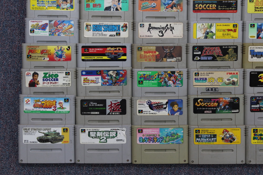 Wholesale Lot of 80 Nintendo Super Famicom Games (Untested / Uncleaned) Nintendo Super Famicom SFC