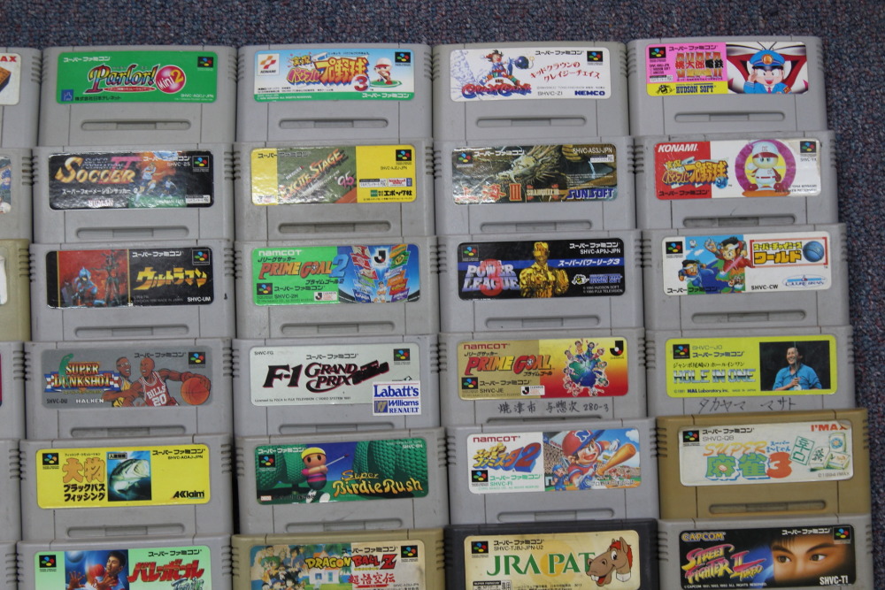 Wholesale Lot of 80 Nintendo Super Famicom Games (Untested / Uncleaned) Nintendo Super Famicom SFC