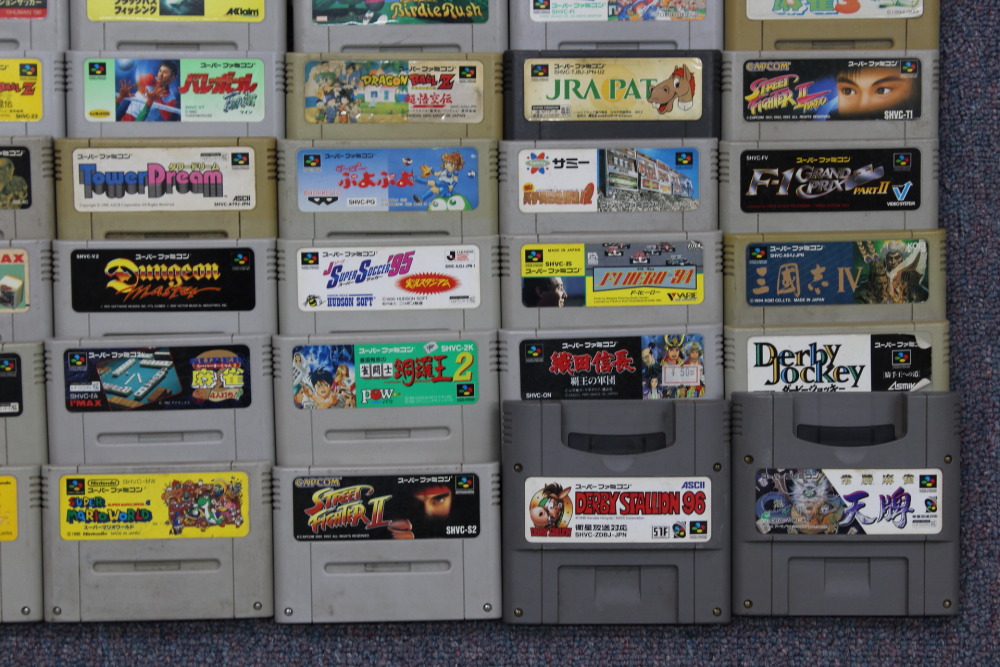 Wholesale Lot of 80 Nintendo Super Famicom Games (Untested / Uncleaned) Nintendo Super Famicom SFC