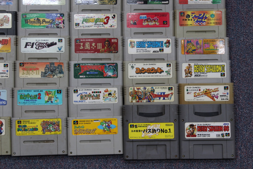 Wholesale Lot of 80 Nintendo Super Famicom Games (Untested / Uncleaned) Nintendo Super Famicom SFC